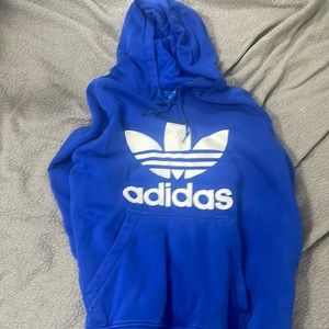 Blue Adidas hoodie in nice condition.Size 2xl